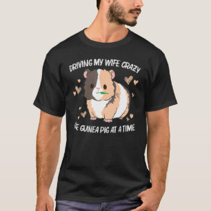 Camiseta Porco legal Para Homens Pai Roda Fluffy Cavy Pet