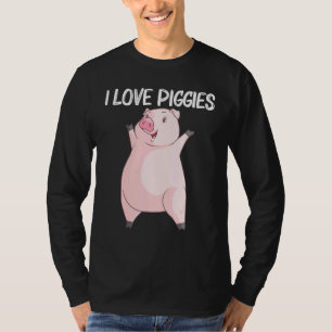 Camiseta Porco legal Para Homens Porquinhos Porquinhos