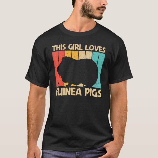 Camiseta Porco legal Para Meninas Crianças Cavy Pet Rodent  (Frente)