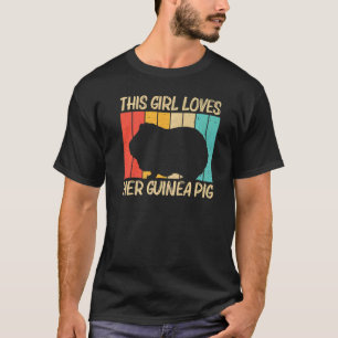Camiseta Porco legal Para Meninas Crianças Cavy Pet Rodent
