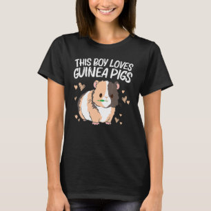 Camiseta Porco legal Para Meninos Roda Fluffy Cavy Pe