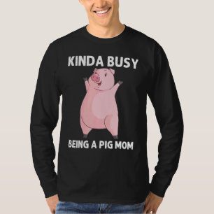 Camiseta Porco Legal Para Mulheres Mãe Suína Javali Porco F