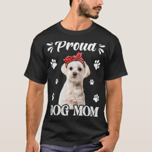Camiseta Porco Maltês Orgulhoso Mãe Dia de as mães