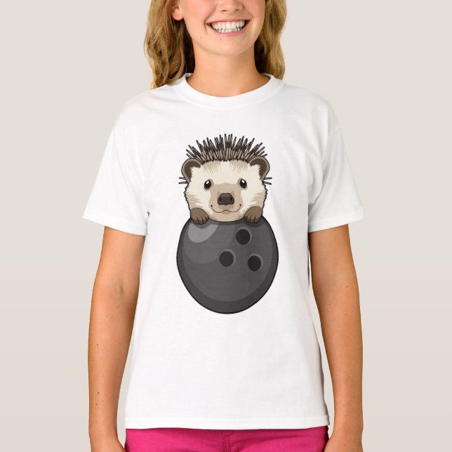 Camiseta Porco na Boliche com Bola de boliche (Frente)