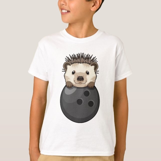 Camiseta Porco na Boliche com Bola de boliche (Frente)