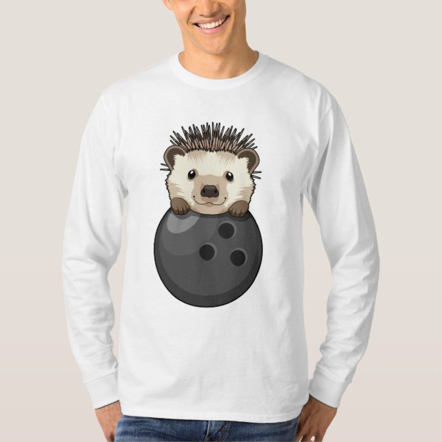 Camiseta Porco na Boliche com Bola de boliche (Frente)