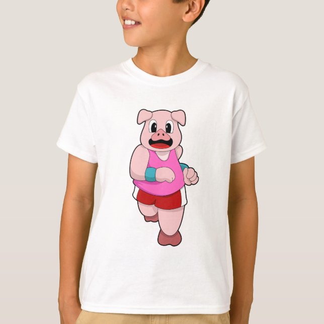 Camiseta Porco na corrida (Frente)