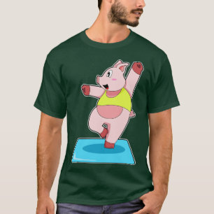 Camiseta Porco na Malhação de Yoga