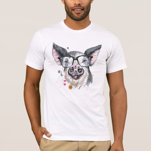 Camiseta Porco na moda (Frente)