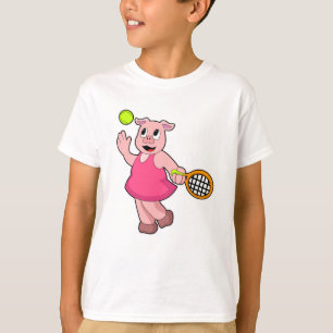Camiseta Porco na Tênis com suporte de Tênis
