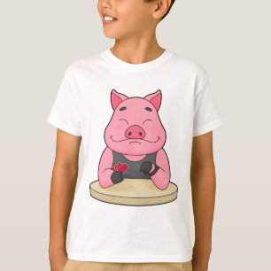 Camiseta Porco no Poker com cartões Poker