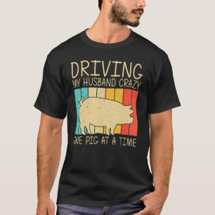 Camiseta Porco Para Mulheres Mãe Bacon Animal Suíno Fazen