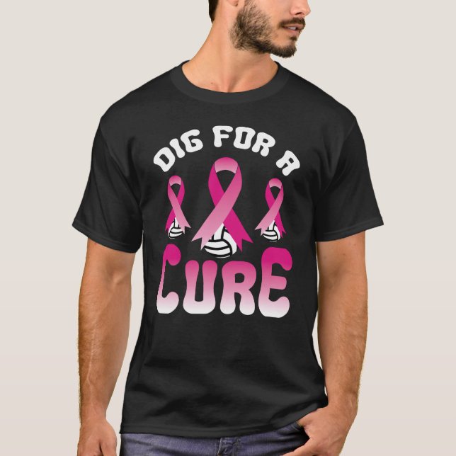 Camiseta Porco Para Um Cancer De Voleibol Curto Outubro Aw (Frente)