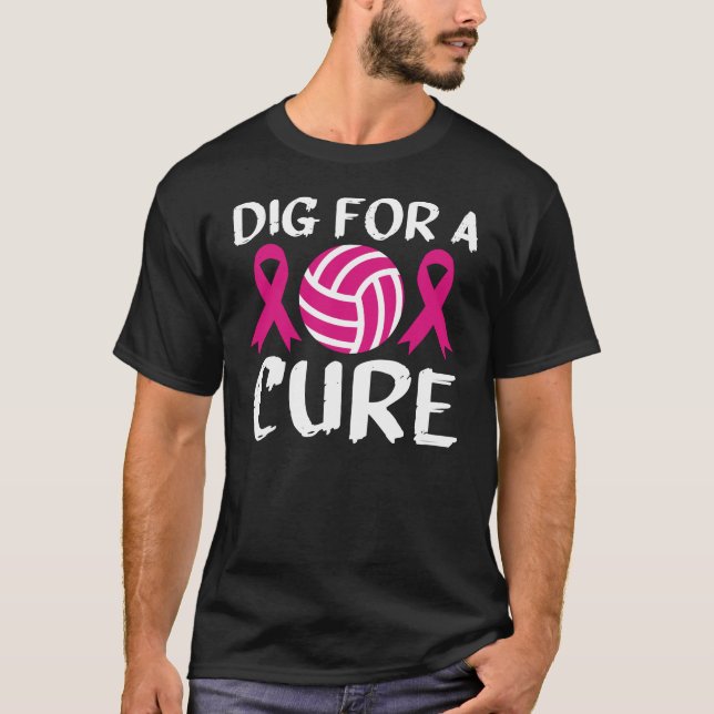 Camiseta Porco Para Um Cancer De Voleibol Curto Outubro Aw (Frente)