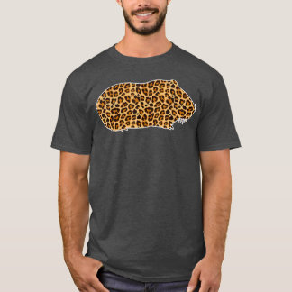 Camiseta Porco-Pato-Pinto-Pé-Pet-Impressão-Leopardo-Gir