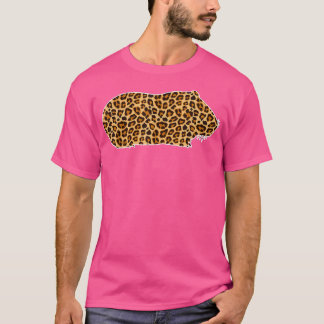 Camiseta Porco-Pato-Pinto-Pé-Pet-Impressão-Leopardo-Gir