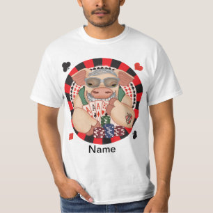 Camiseta Porco-pôquer