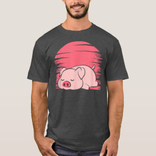 Camiseta Porco Preguiçoso Dormindo
