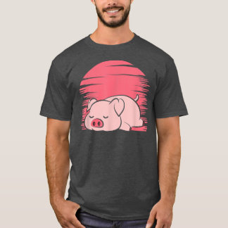 Camiseta Porco Preguiçoso Dormindo
