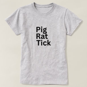 Camiseta Porco Rato Carrapato PRT