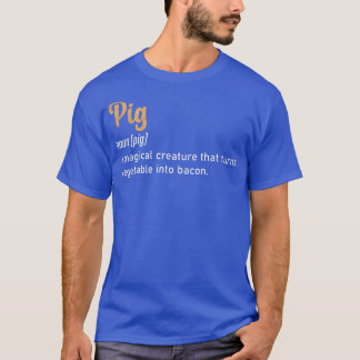 Camiseta Porco Uma Criatura Mágica Que Transforma Vegetal E