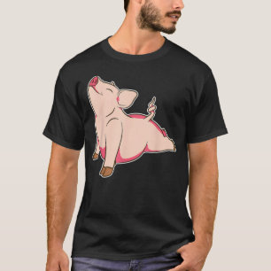 Camiseta Porco Yoga Animal Fofo Meditação Zen Engraçado Par