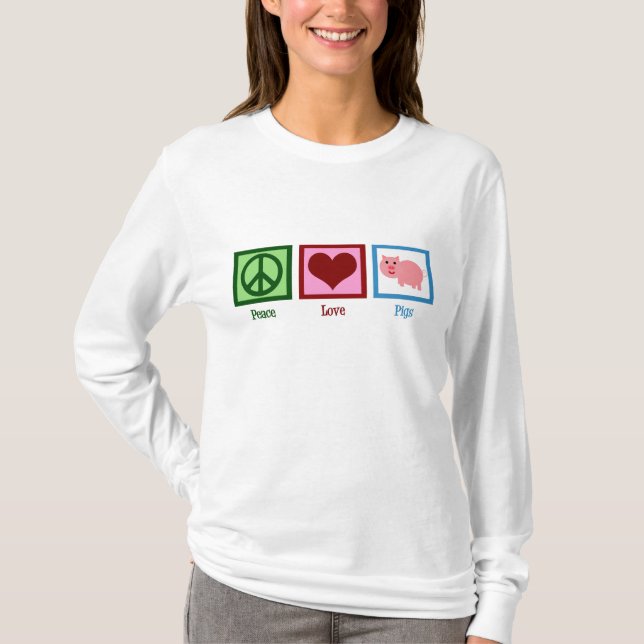 Camiseta Porcos de Amor pela Paz (Frente)