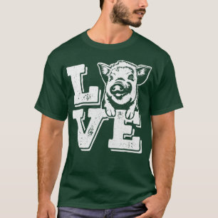 Camiseta Porcos do Amor - Eu Amo Minha Mãe do Porco e Pai P