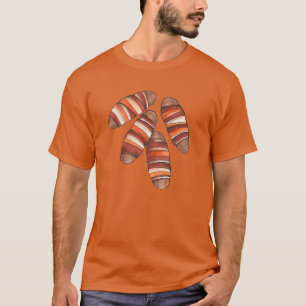 Camiseta Porcos em cobertores Bacon Sausage Comida britânic