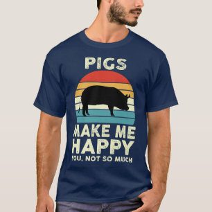 Camiseta Porcos Engraçados Fazem Feliz Que Você Não Seja Mu