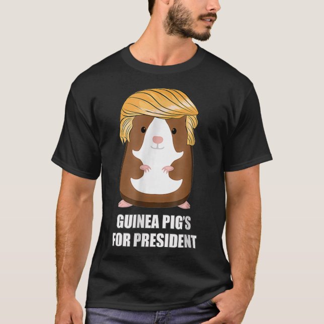 Camiseta Porcos engraçados para fotos divertidas do preside (Frente)