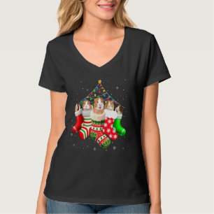 Camiseta Porcos-guineenses Em Meias De Natal Pajama Para Gu