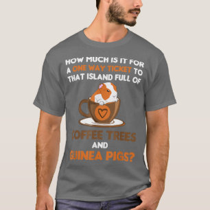 Camiseta Porcos-guineenses, Ilha do Café Cavy Cuy Pet Keepe