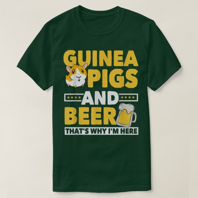 Camiseta Porcos-guineis e cervejeiras presentes em porcos-g (Frente do Design)