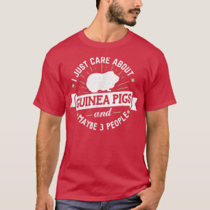 Camiseta Porcos-guineis Eu Só Me Preocupo Com Porcos-guinee