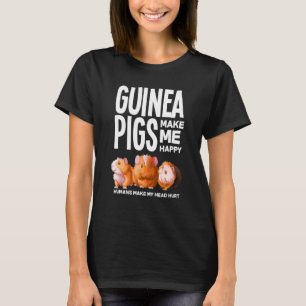 Camiseta Porcos-guineis fazem-me feliz porquinho