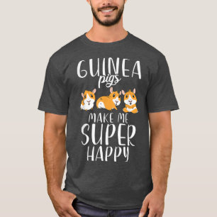 Camiseta Porcos-guineis me fazem super feliz guincho 25