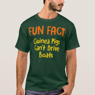 Camiseta Porcos-guineis não dirigem botes engraçados, chicl