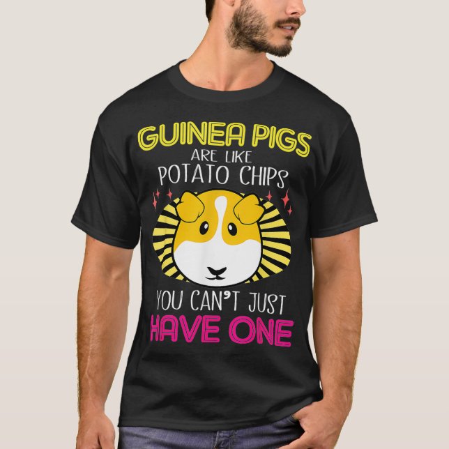 Camiseta Porcos-guineis São Como Batatas-Batata (Frente)