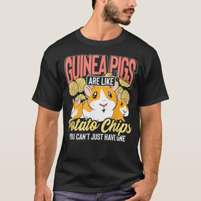 Camiseta Porcos-guineis São Como Porcos-Batata-Guiné (Frente)