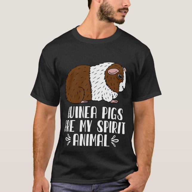 Camiseta Porcos-guineis São Meu Animal Espirituoso (Frente)