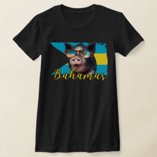 Camiseta Porcos Nadadores das Bahamas - Aventura na Praia d