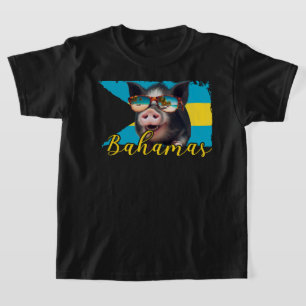 Camiseta Porcos Nadadores das Bahamas - Aventura na Praia d