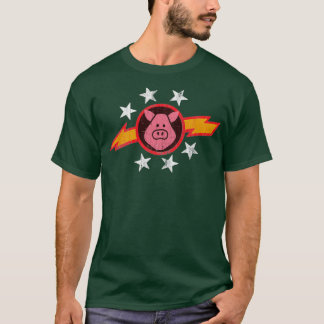 Camiseta Porcos Vintage no Espaço