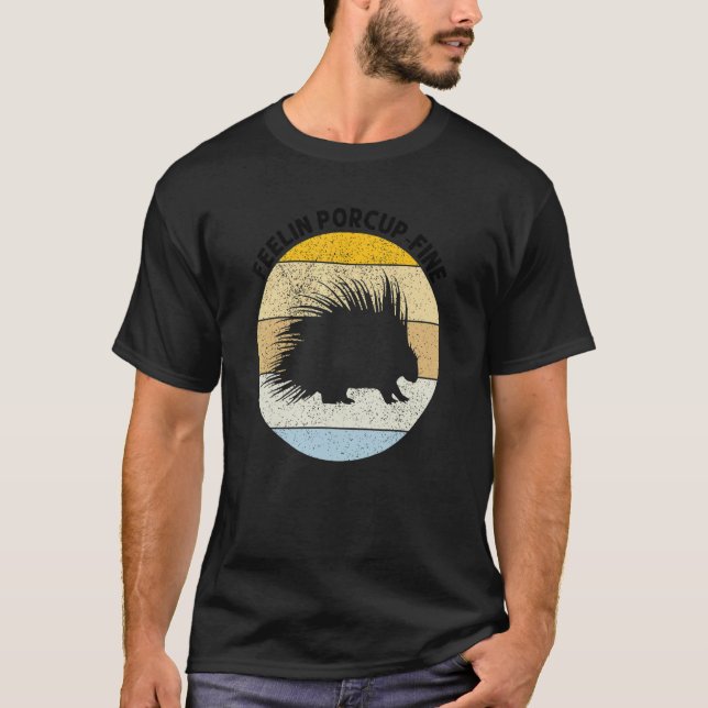 Camiseta Porcupine Hugger Designs for Hedgehog Porcupine Fa (Frente)
