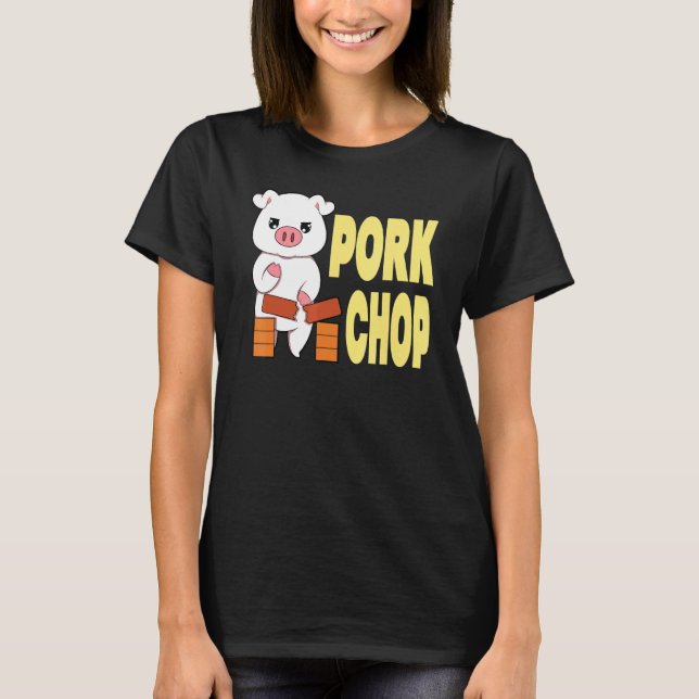 Camiseta Pork Chop Artes Marciais Karate Chop (Frente)