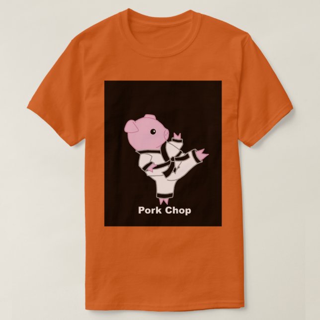 Camiseta Pork Chop Versão 2 Gráfico TSirt (Frente do Design)
