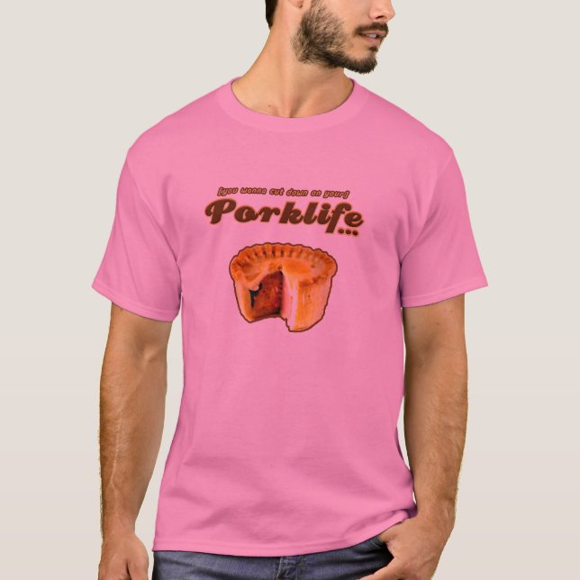 Camiseta Porklife (bem cozido) (Frente)