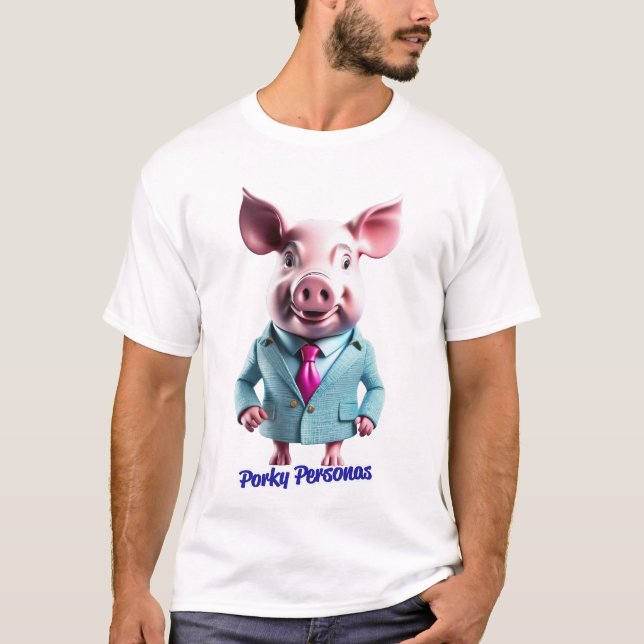 Camiseta Porky Personas Engraçados (Frente)