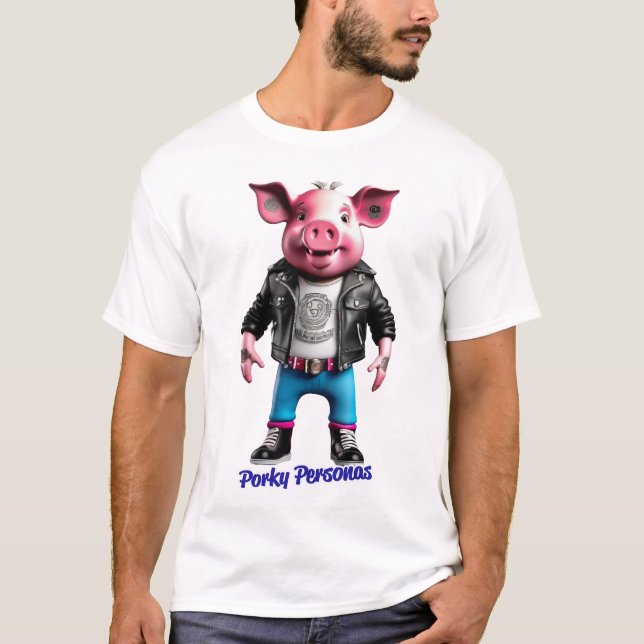 Camiseta Porky Personas Engraçados (Frente)